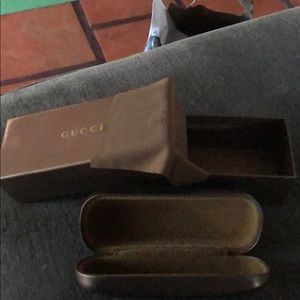 Authentic Gucci eyeglass case